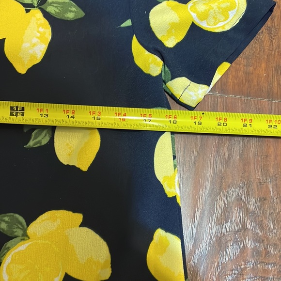 Mud Pie Midi Navy Blue dress with Lemon print - Picture 8 of 8